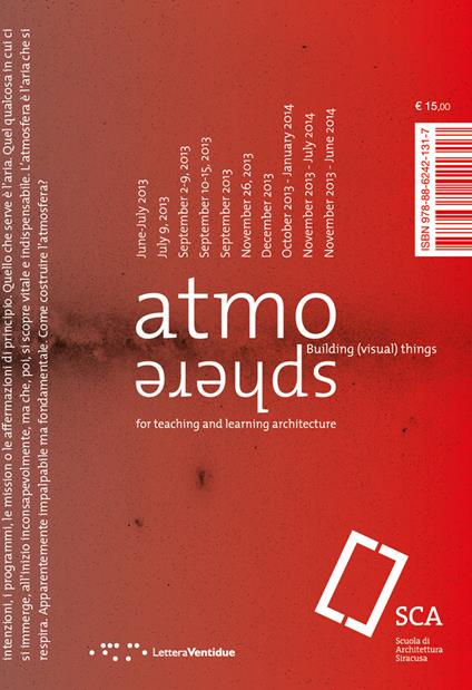 Atmosphere. For teaching and learning architecture. Ediz. italiana e inglese - copertina