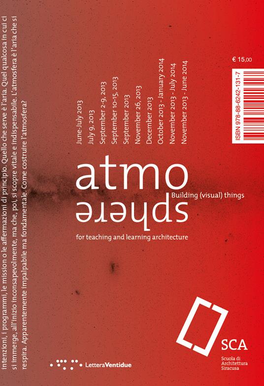 Atmosphere. For teaching and learning architecture. Ediz. italiana e inglese - copertina