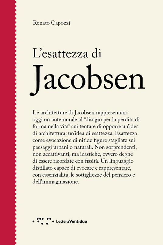 L' esattezza di Jacobsen - Renato Capozzi - copertina