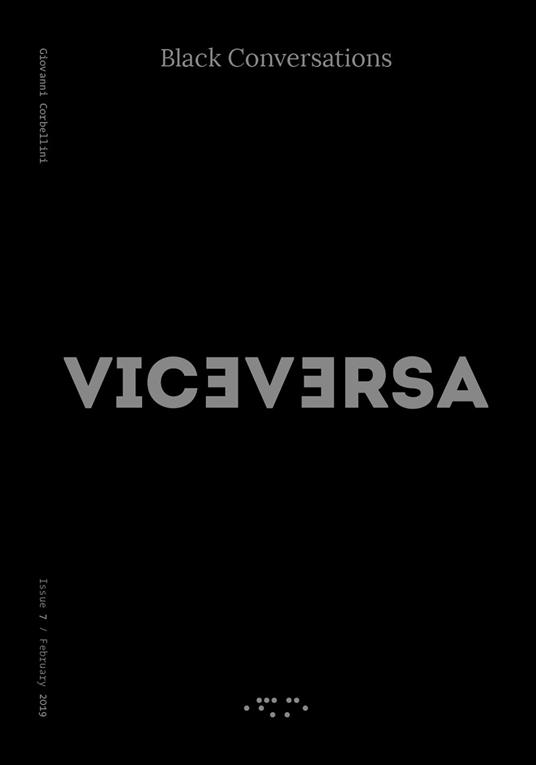 Viceversa (2017). Vol. 7: Black conversations. - copertina