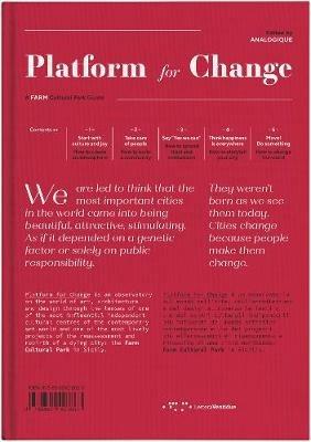 Platform for change. A farm cultural park guide. Ediz. italiana e inglese - copertina