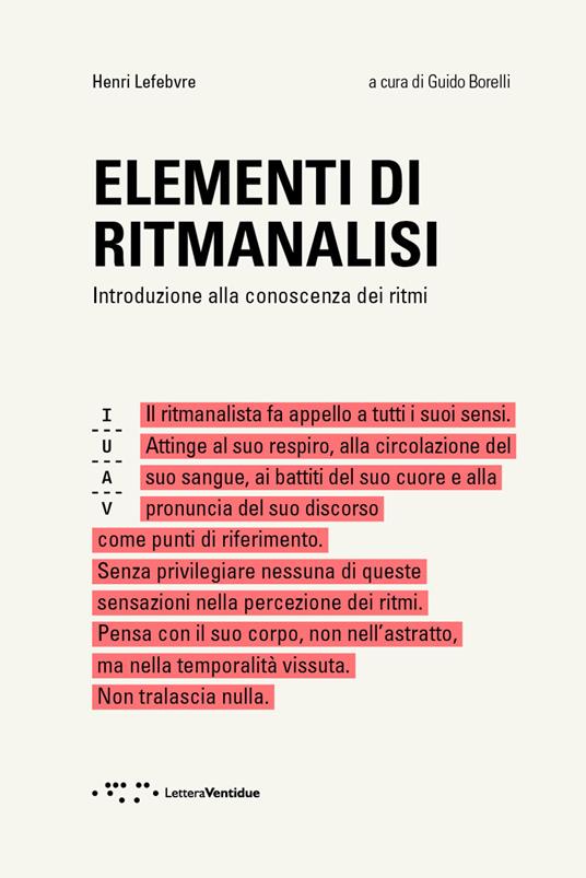 Elementi di ritmanalisi. Introduzione alla conoscenza dei ritmi - Henri Lefebvre - copertina
