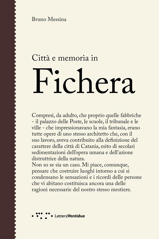 Città e memoria in Fichera - Bruno Messina - copertina