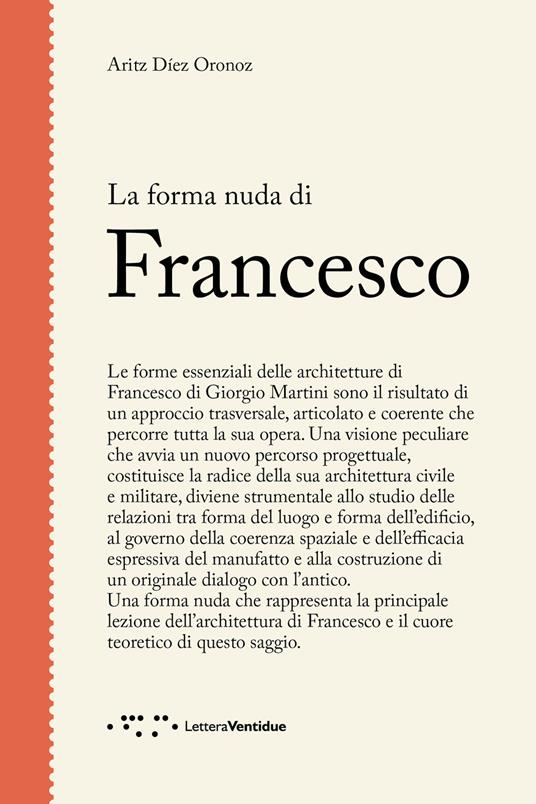 La forma nuda di Francesco - Aritz Díez Oronoz - copertina
