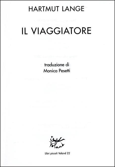 Il viaggiatore - Hartmut Lange - 2