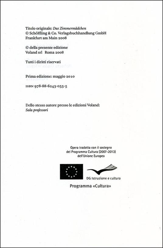 La cameriera - Markus Orths - 2