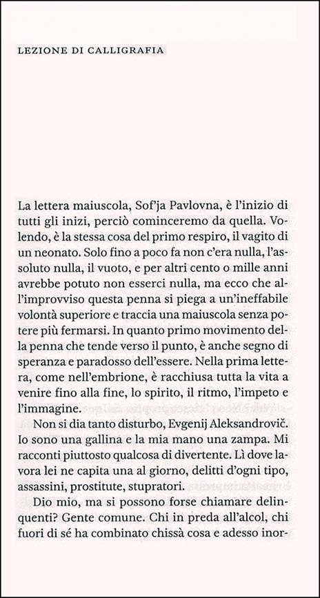 Lezione di calligrafia - Mikhail Shishkin - 2