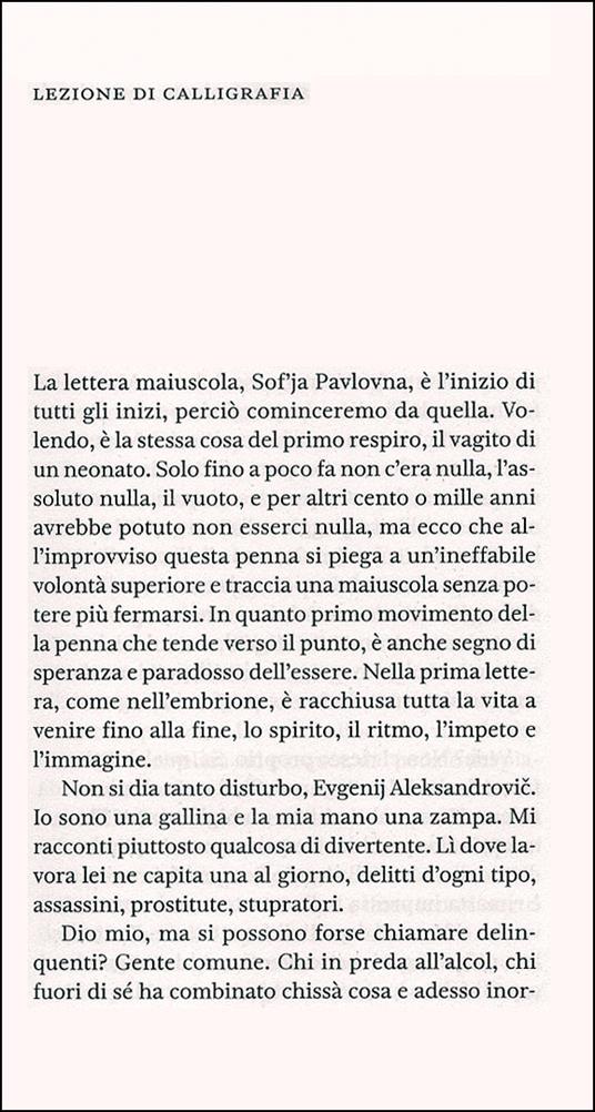 Lezione di calligrafia - Mikhail Shishkin - 2