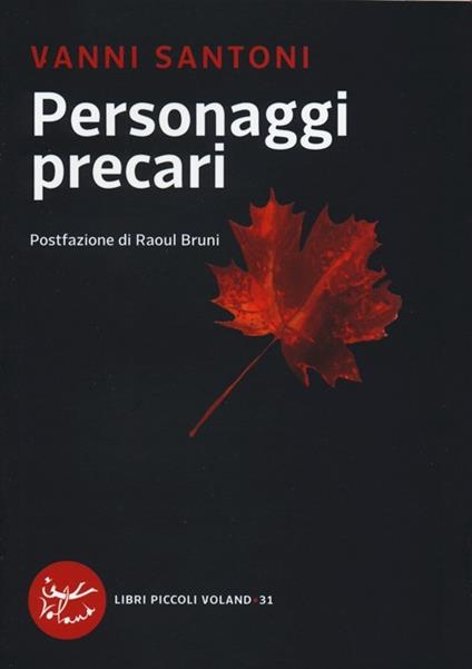 Personaggi precari - Vanni Santoni - copertina