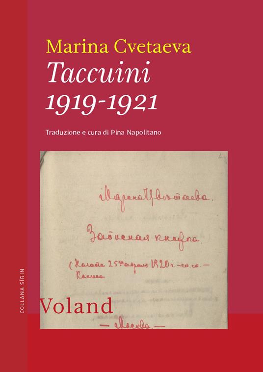 Taccuini 1919-1921 - Marina Cvetaeva,Pina Napolitano - ebook