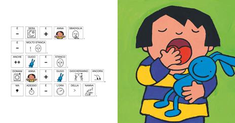 Anna e l'ora della nanna. Libro in simboli. Ediz. a colori - Kathleen Amant - 2