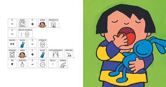 Anna e l'ora della nanna. Libro in simboli. Ediz. a colori - Kathleen Amant - 2