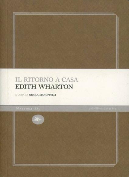 Il ritorno a casa - Edith Wharton - copertina