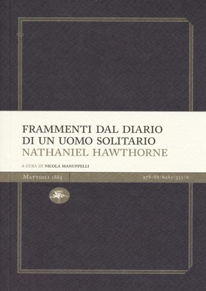 Frammenti dal diario di un uomo solitario - Nathaniel Hawthorne - copertina