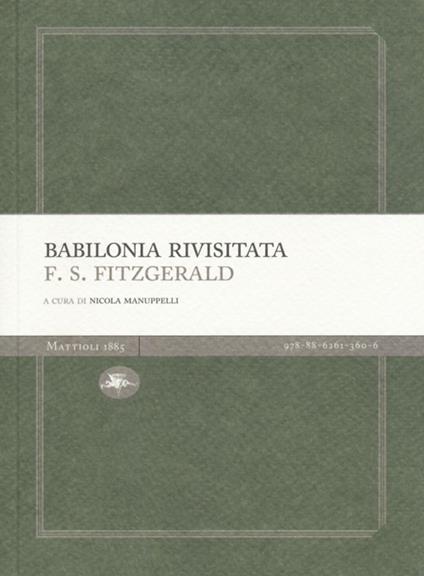 Babilonia rivisitata - Francis Scott Fitzgerald - copertina