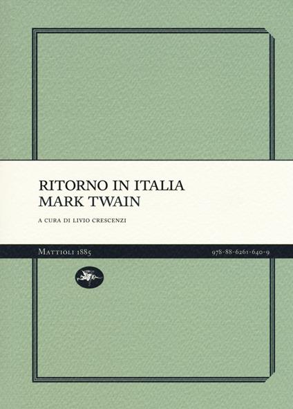 Ritorno in Italia - Mark Twain - copertina