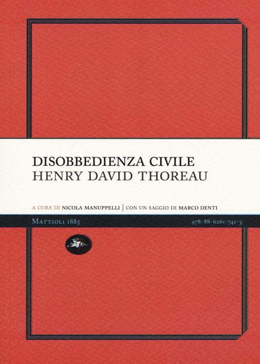 Disobbedienza civile - Henry David Thoreau - copertina