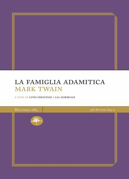 La famiglia adamitica - Mark Twain - copertina