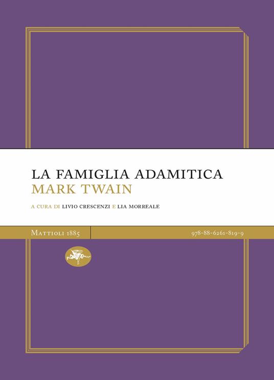 La famiglia adamitica - Mark Twain - copertina