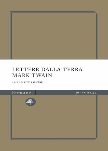 Lettere dalla Terra - Mark Twain - copertina