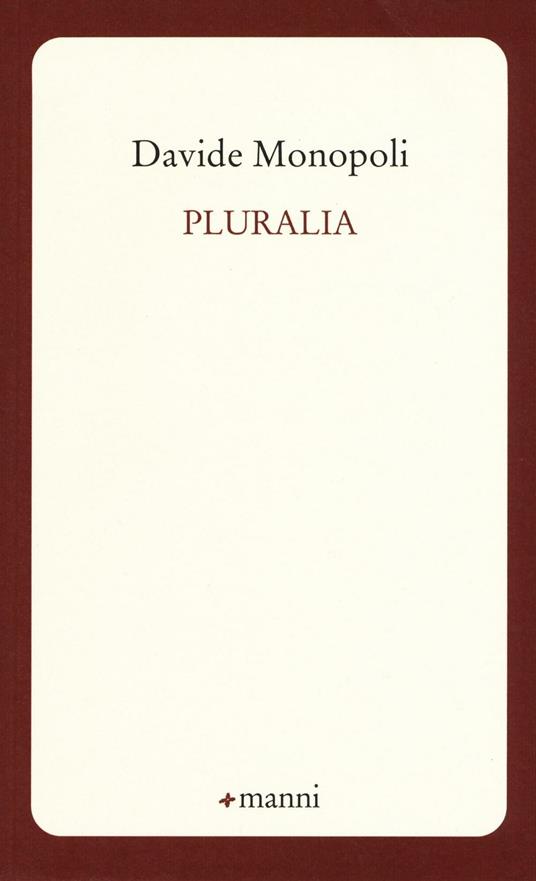 Pluralia - Davide Monopoli - copertina