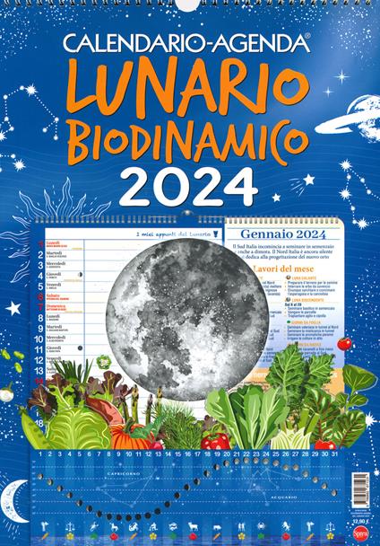 Lunario. Calendario-agenda 2024 - copertina