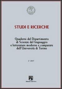 Quaderni del Dipartimento di scienze del linguaggio e letterature comparate dell'Università di Torino (2007). Vol. 2 - copertina