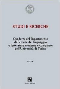 Quaderni del Dipartimento di scienze del linguaggio e letterature comparate dell'Università di Torino (2008). Vol. 3 - copertina