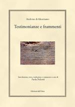 Androne di Alicarnasso. Testimonianze e frammenti