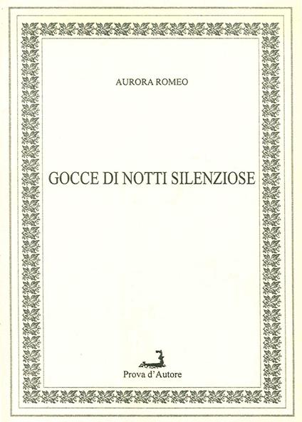 Gocce di notti silenziose - Aurora Romeo - copertina