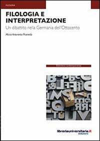 Filologia e interpretazione - Maria Antonietta Pranteda - copertina