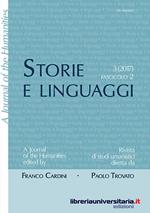 Storie e linguaggi. Rivista di studi umanistici. Ediz. italiana e inglese (2017). Vol. 3\2