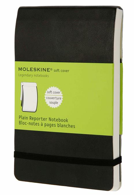 Taccuino reporter Moleskine pocket a pagine bianche copertina morbida nero. Black - 5