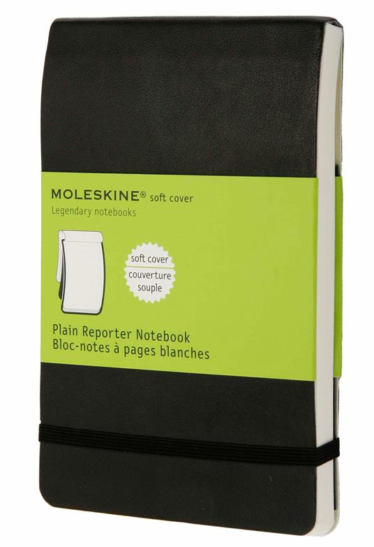 Taccuino reporter Moleskine pocket a pagine bianche copertina morbida nero. Black - 5