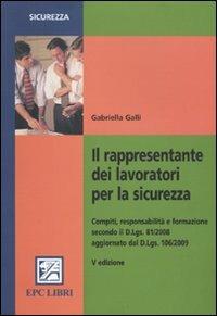 Il rappresentante dei lavoratori per la sicurezza - Gabriella Galli - copertina