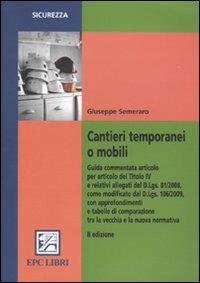 Cantieri temporanei o mobili - Giuseppe Semeraro - copertina