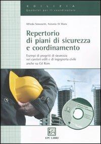 Repertorio di piani di sicurezza e coordinamento - Antonio Di Muro,Alfredo Simonetti - copertina