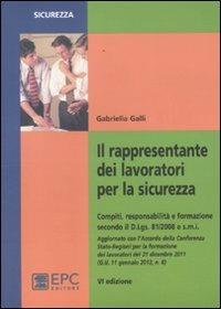 Il rappresentante dei lavoratori per la sicurezza - Gabriella Galli - copertina