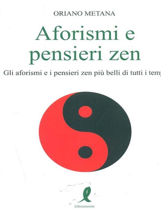 Aforismi e pensieri zen - Oriano Metana - copertina