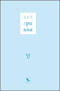 Acta Apuana (2007). Vol. 6 - copertina