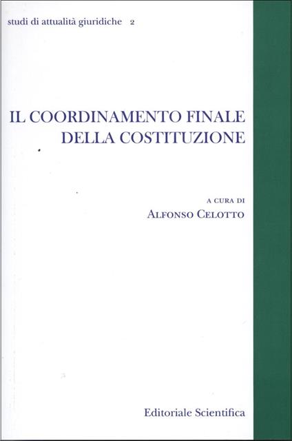 Il coordinamento finale della Costituzione - copertina