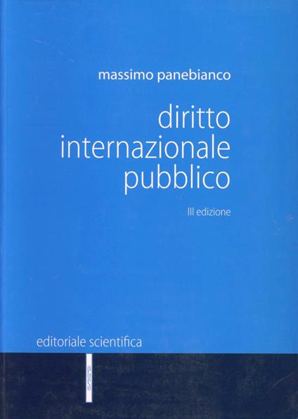 Diritto internazionale pubblico - Massimo Panebianco - copertina