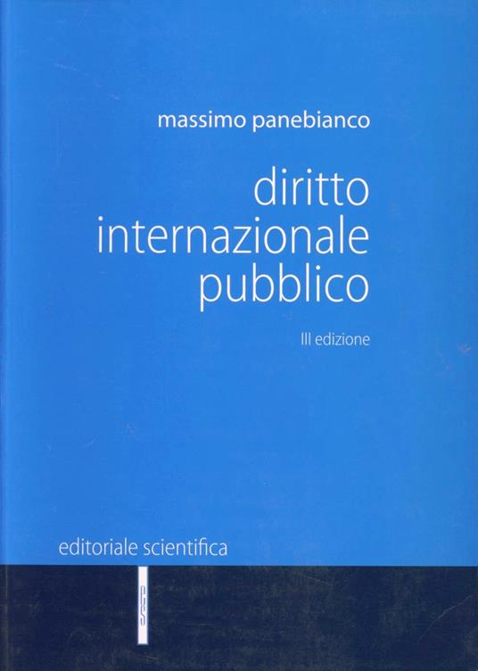 Diritto internazionale pubblico - Massimo Panebianco - copertina