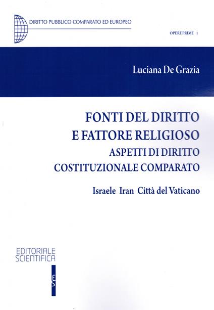 Fonti del diritto e fattore religioso. Aspetti di diritto costituzionale comparato. Israele, Iran, Città del Vaticano - copertina