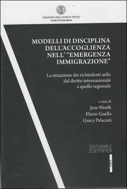 Modelli di disciplina dell'accoglienza nell'«emergenza immigrazione». La situazione dei richiedenti asilo dal diritto internazionale a quello regionale - copertina