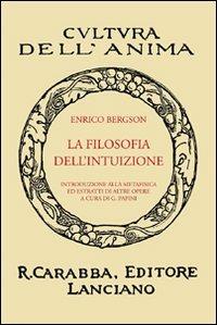 La filosofia dell'intuizione - Henri Bergson - copertina