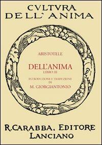 Dell'anima. Libro 3° - Aristotele - copertina