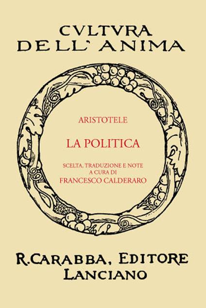 La politica (rist. anast. 1936). Ediz. in facsimile - Aristotele - copertina