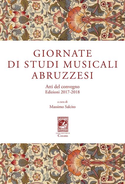 Giornate di Studi Musicali Abruzzesi. Atti del Convegno edizioni 2017-2018 - copertina
