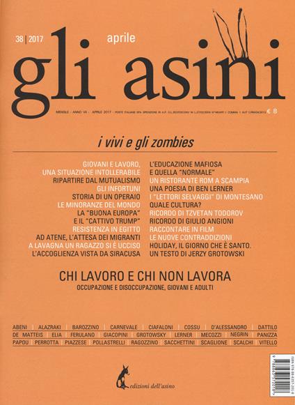 Gli asini. Rivista di educazione e intervento sociale. Vol. 38 - copertina